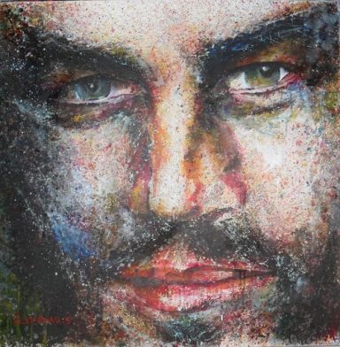 Portrait .homme. Souriant. Zoomé
