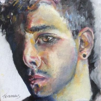 Portrait de jeune homme rêveur