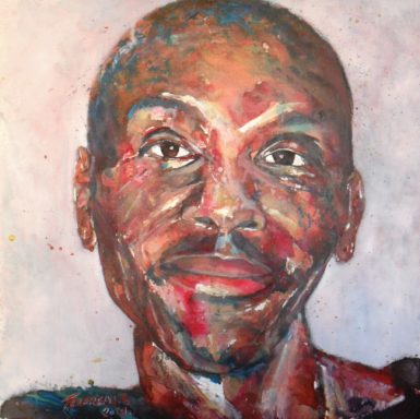 Portrait. Homme. Black. Face. Souriant